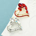 Heart Brooch 2 Colours Designer Rhinestone Love Pin