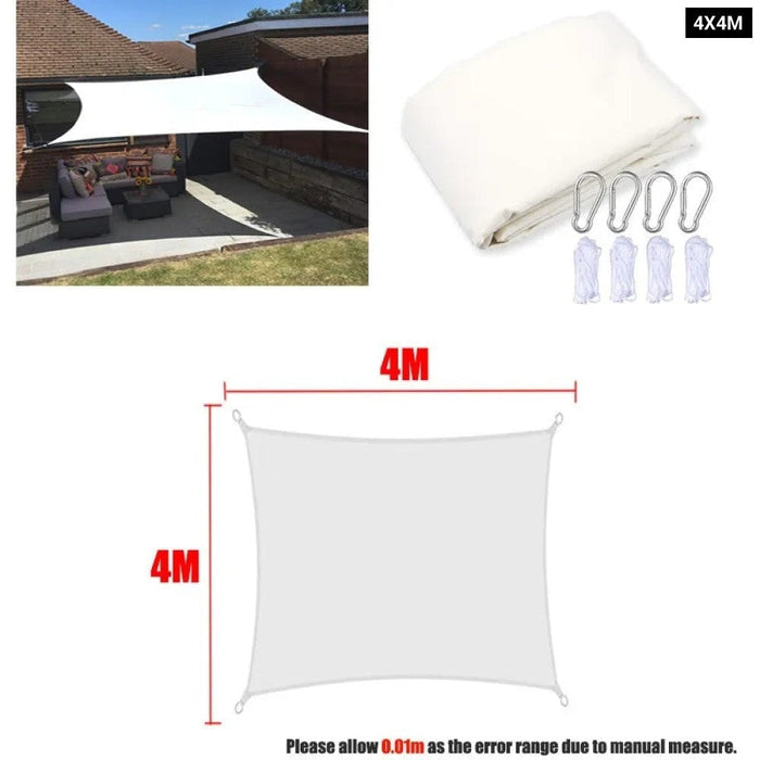 Waterproof Sun Shade Sail Square Rectangle Triangle Garden Terrace Awnings Swim Shade Yard Canopy