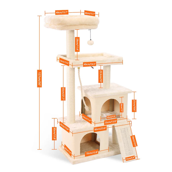 Multi Level Cat Tree Perches Scratching Post