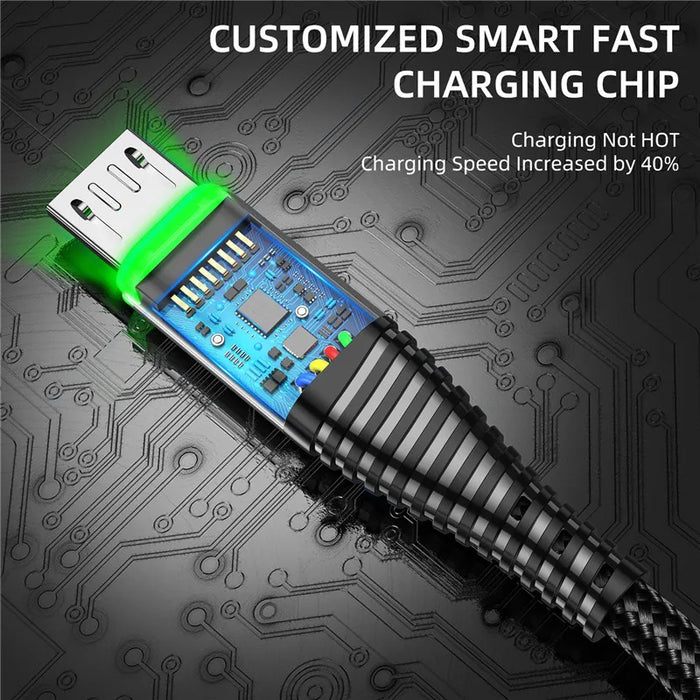 3A Micro Usb Cable Fast Data Sync Charging