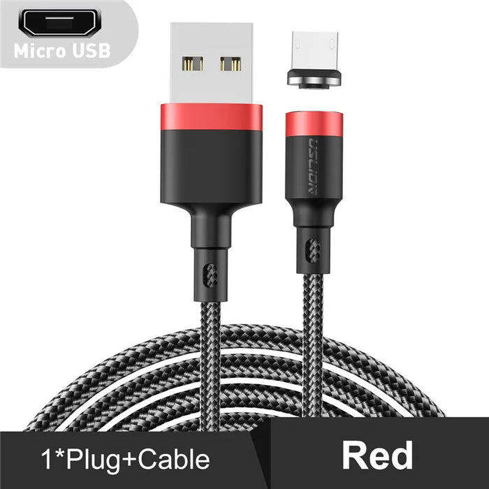 3A Magnetic Fast Charge Cable For Iphone Xs Max Xr 8 7 6S Plus Samsung Xiaomi Huawei