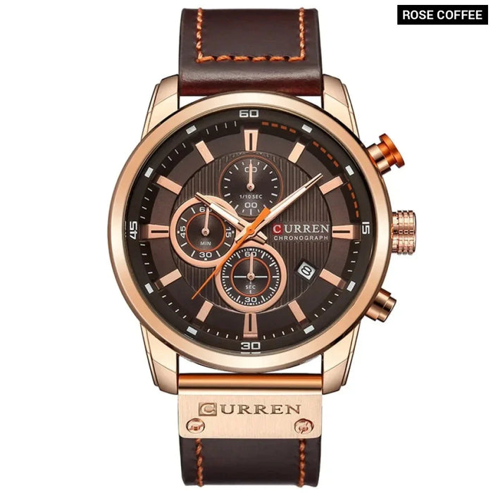 Fashion Date Quartz Men Watches Male Clock Chronograph Sport Mens Wrist Watch Hodinky