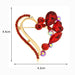 Heart Brooch 2 Colours Designer Rhinestone Love Pin