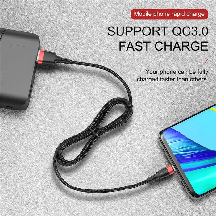 3A Fast Charging Micro Usb Cable For Samsung Xiaomi Redmi Note 4 5