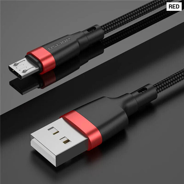 3A Fast Charge Usb Micro Cable For Samsung Xiaomi Android 3M