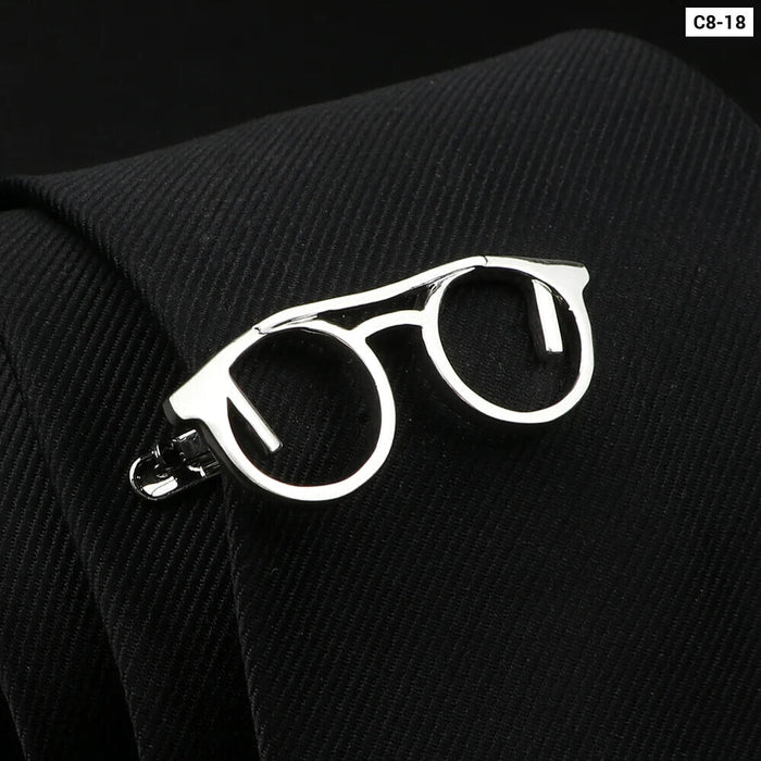 Mens Tie Clips 28 Designs Car Saxophone Glasses Feather Shape Wholesale Retail Arrow Clip