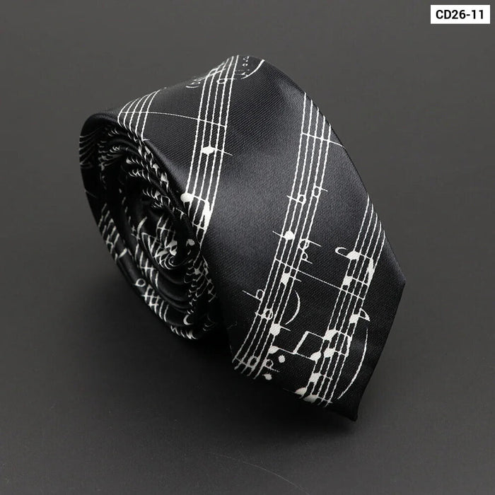 Musical Notes Tie Elegant And Trendy Gift For Music Lovers