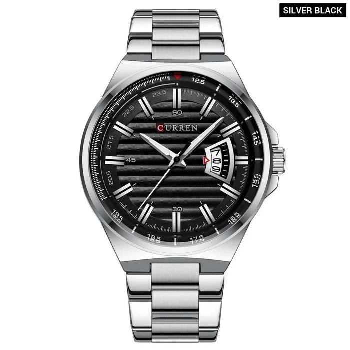 Casual Brand Watches Mens Quartz Stainless Steel Band Wristwatches For Male Clock Trendy Business