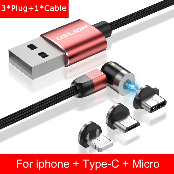 Fast Charging Magnetic Cable For Iphone Xiaomi