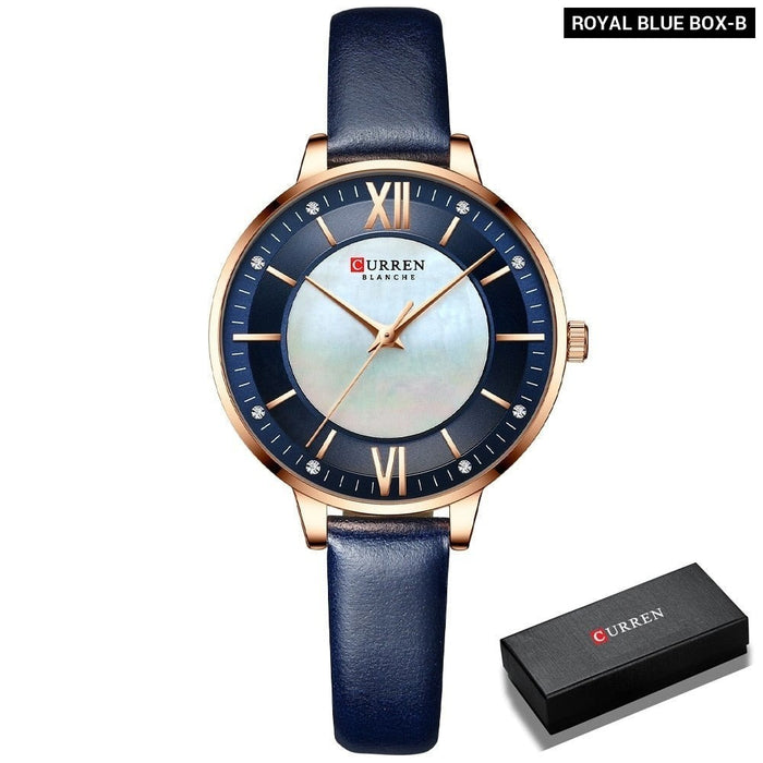 Ladies Watches Green Quartz Wrist Women Luxury Branded Clock Elegant Charming Leather Wristwatches