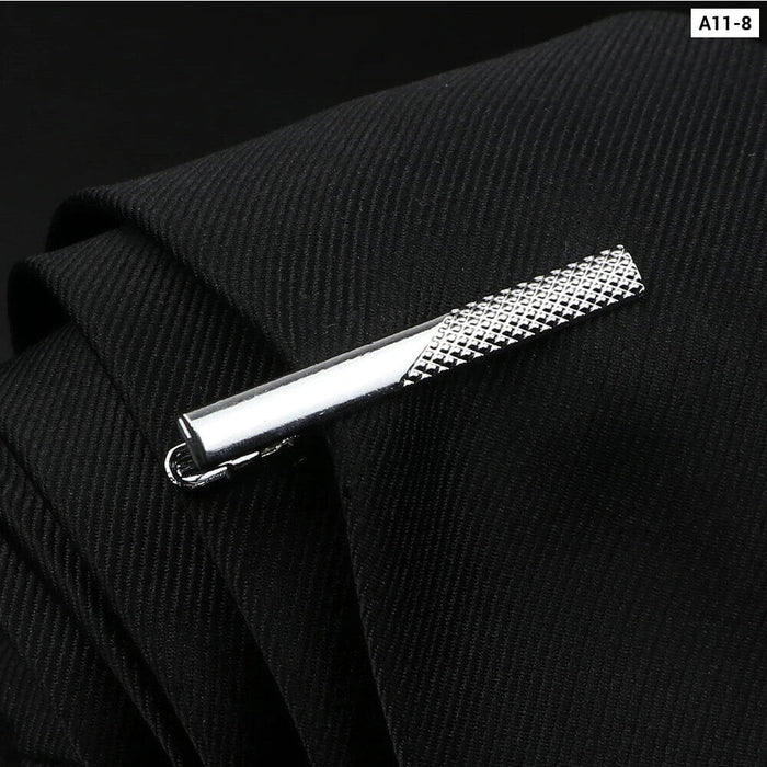 Stainless Steel Tie Clip Elegant Wedding Accessory