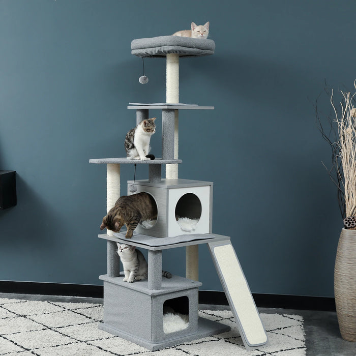 Quick Delivery Cat Tree Tower Sisal Scratching Posts Play Ball