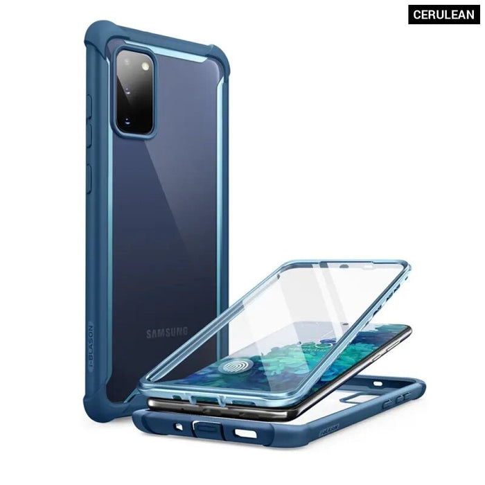 Full-Body Rugged Clear Bumper Case With Built-in Screen Protector For Samsung Galaxy S20 FE 5G