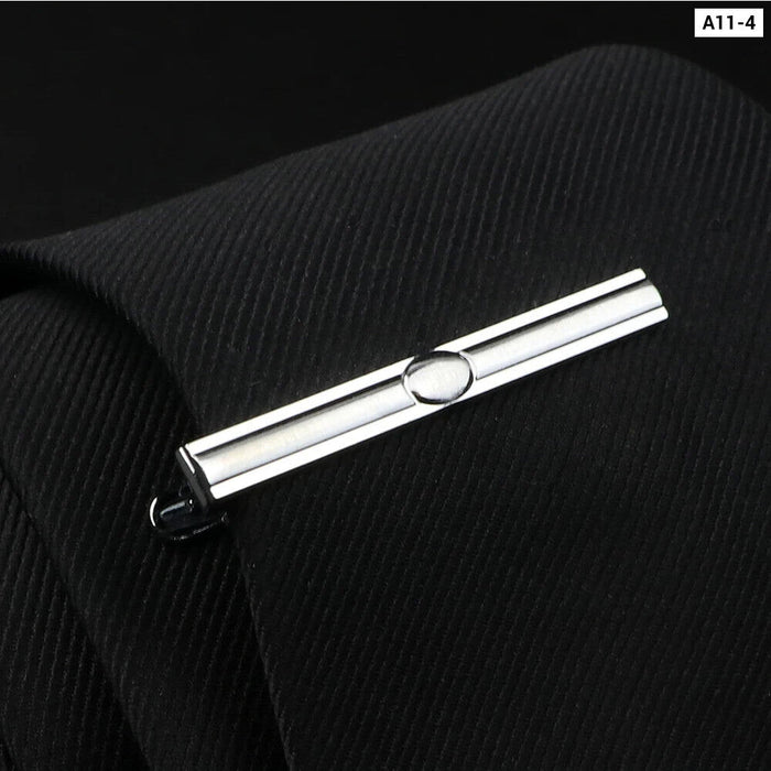 Stainless Steel Tie Clip Elegant Wedding Accessory