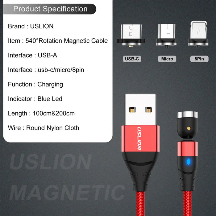 Magnetic Usb Cable For Fast Charging