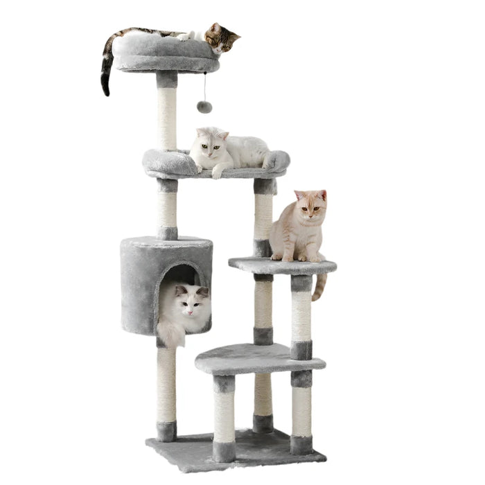 Multi Level Cat Tree Scratching Post Hammock