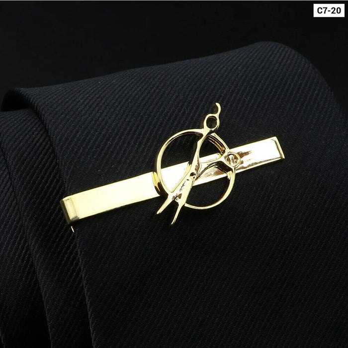 Mens Tie Clips 28 Designs Car Saxophone Glasses Feather Shape Wholesale Retail Arrow Clip