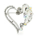 Heart Brooch 2 Colours Designer Rhinestone Love Pin