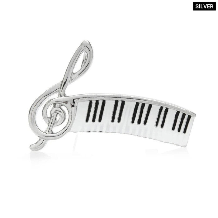 Enamel Music Note Brooch Piano Keys Teachers Musicians Accessory Gift