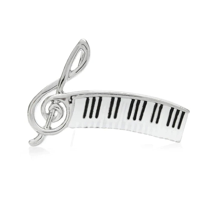 Enamel Music Note Brooch Piano Keys Teachers Musicians Accessory Gift