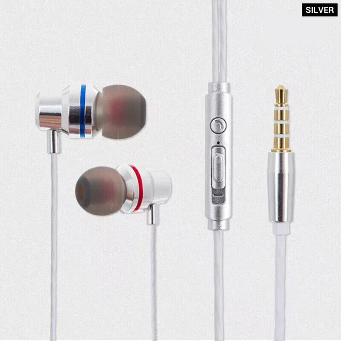 Metal In Ear Earphone For Jbl Oneplus Phones