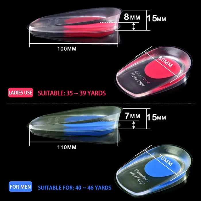 Silicone Gel Insoles For Foot Pain Relief