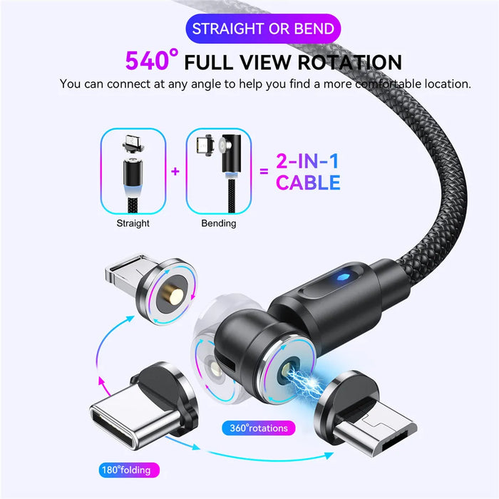 Fast Charge Magnetic Usb Type C Cable