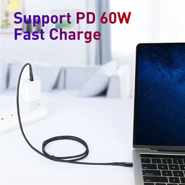 60W Usb C To Usb C Cable For Samsung Huawei Xiaomi Macbook Pd Qc3.0