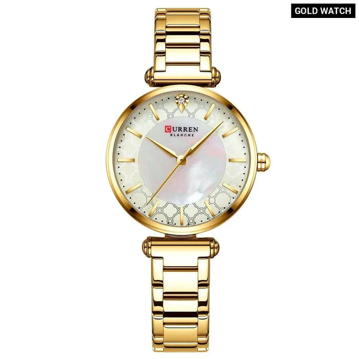 Watches Women Fashion Thin Quartz Wristwatch With Charming Stainless Steel Bracelet