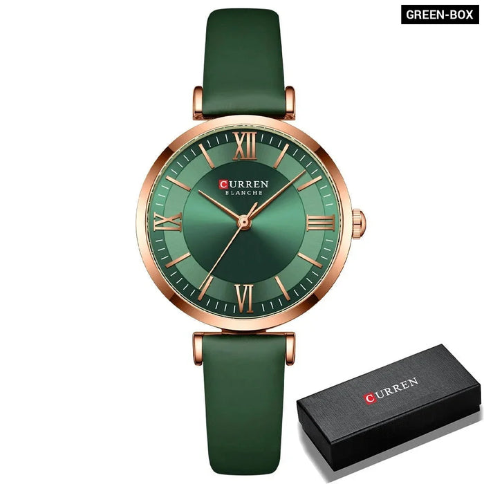 Women's Quartz Leather Wrsitwatches Fashionable Classic Clock