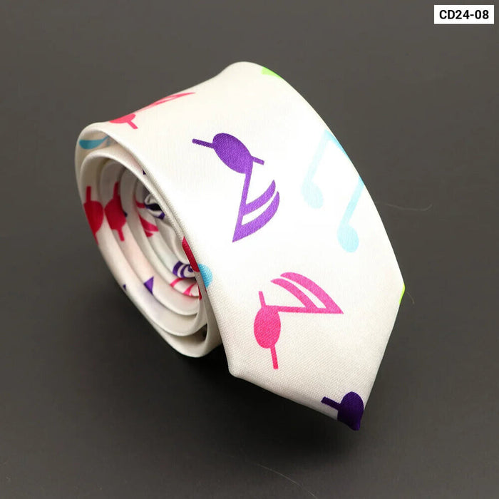 Musical Notes Tie Elegant And Trendy Gift For Music Lovers