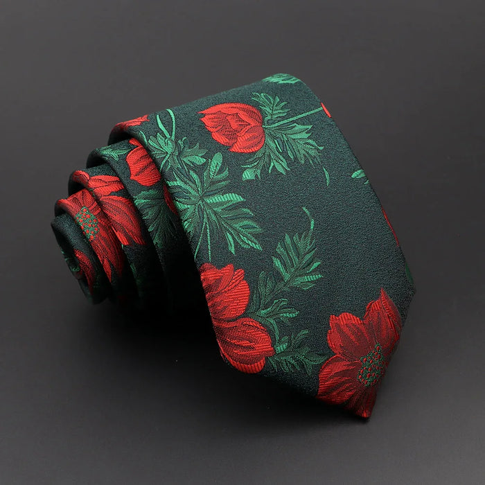 Floral Feather Tie For Weddings And Daily Wear