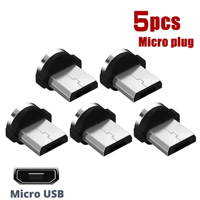 5 Piece Magnetic Phone Tips 360 Rotation Easy Charging