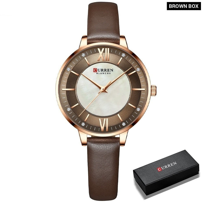 Watch for Women Luxury Casual Clock Leather Quartz Brandes Ladies Wristwatches Fashion