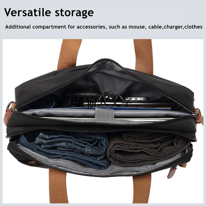 Mens 15.6,17.3 Inch Notebook Waterproof Shoulder Case Messenger Laptop Bag