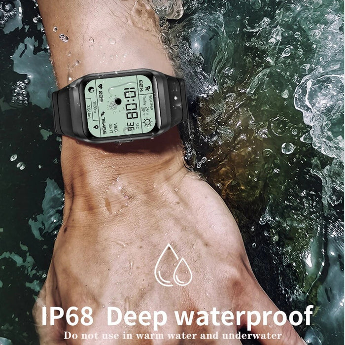 Waterproof Full Touch Screen  Fitness Tracker Smart Watch For Android iOS