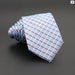 Classic Plaid Neck Tie Jacquard Woven Polyester Wedding