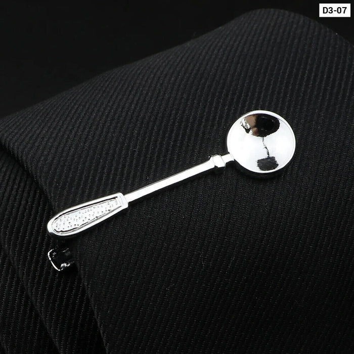 Stainless Tie Clip Set Mens Gift