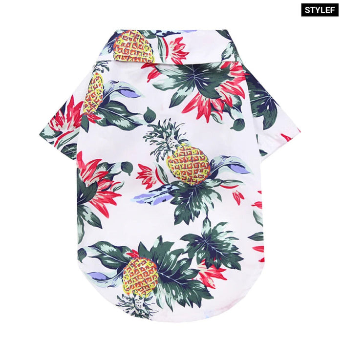 Floral Beach Shirt For Small Dogs