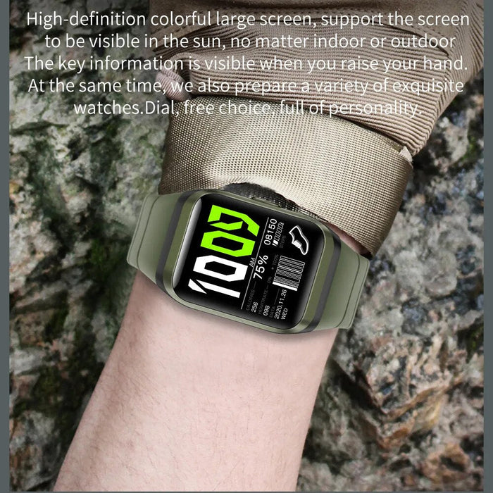 Waterproof Full Touch Screen  Fitness Tracker Smart Watch For Android iOS