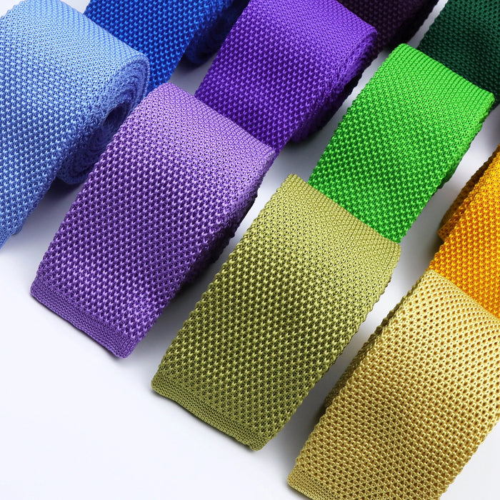 Colourful Knit Tie For Men Weddings Business And Parties