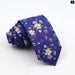 Floral Tie For Men Classic Cotton Necktie Weddings