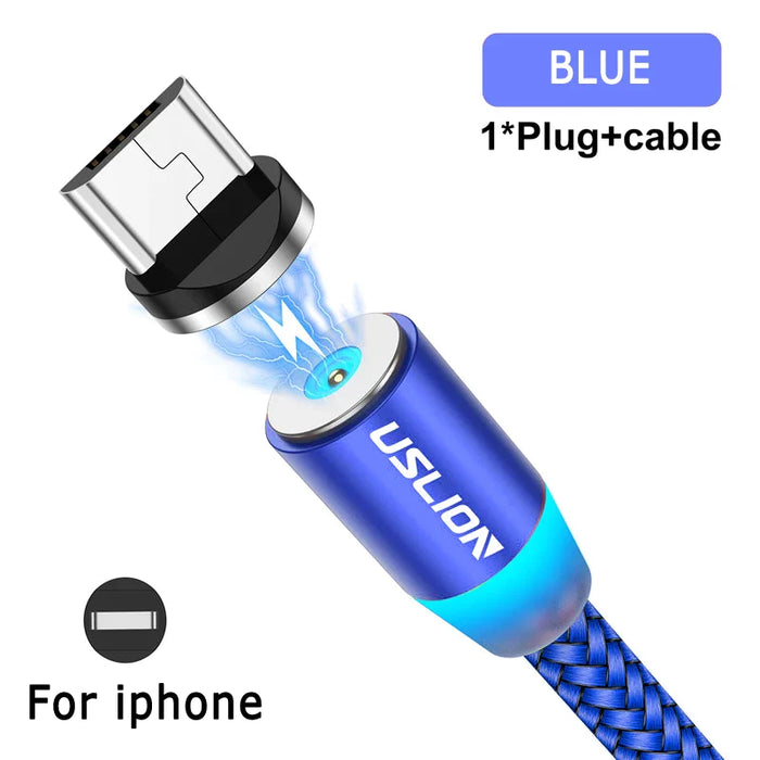 Fast Charging Magnetic Cable For Iphone 13/12/Xiaomi/Type C