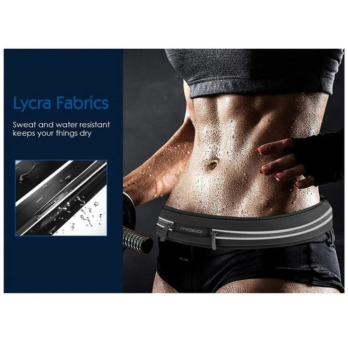 Sweatproof Reflective Slim Waist Fitness Running Belt