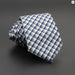 Classic Plaid Neck Tie Jacquard Woven Polyester Wedding