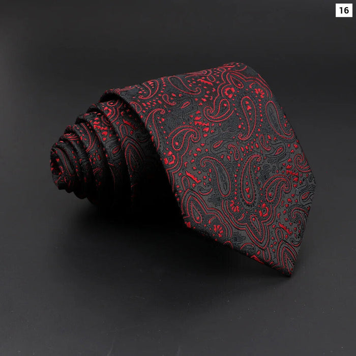 Mens Jacquard Striped Tie For Business Weddings And Daily Wear