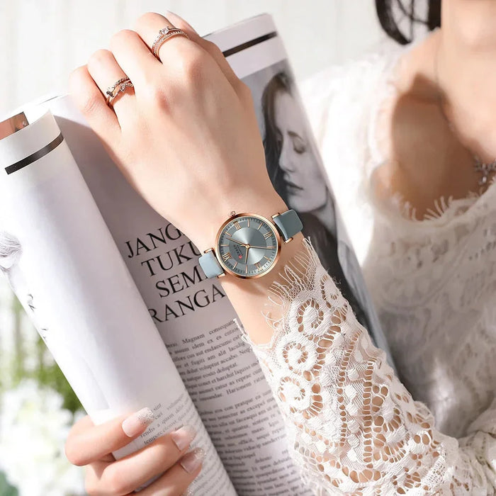 Watches For Women Simple Quartz Leather Clock Female Elegant Wristwatches