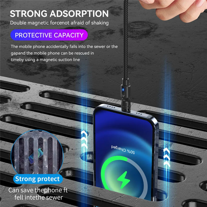 Fast Charge Magnetic Usb Type C Cable