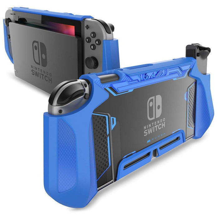 For Nintendo Switch Case MUMBA Series Blade TPU Grip Protective Cover Dockable Case Compatible with Console & Joy-Con Controller