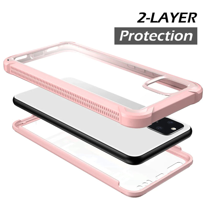 Ultra Thin 360 Full Protective Case For Google Pixel 4 Xl Pink